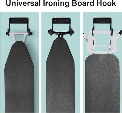 Ironing Board Hanger Wall Mount Ironing Board Holder Organizer Wall Rack - Image 6