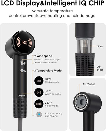 Hair Dryer, 110000 RPM High-Speed Blow Dryer - Image 4