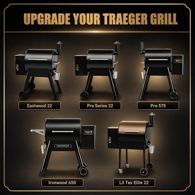 QuliMetal Folding Front Shelf for Traeger Pro 22, Pro 575, Ironwood 650 - Image 3