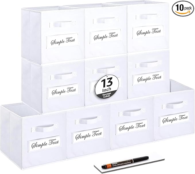 13x13x13 storage cube bins Fabric storage cubes by Artsdi