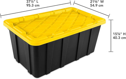 Sterilite 4-Pack Industrial Tote, Plastic Storage Container Bins - Image 3