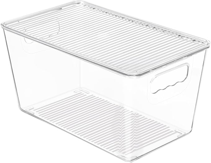 Vtopmart 12 Pack Clear Stackable Storage Bins by Vtopmart