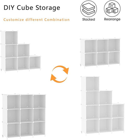 AWTATOS Cube Storage Organizer, Storage Cubes Shelves Bookshelf, 6 Cube Closet - Image 6