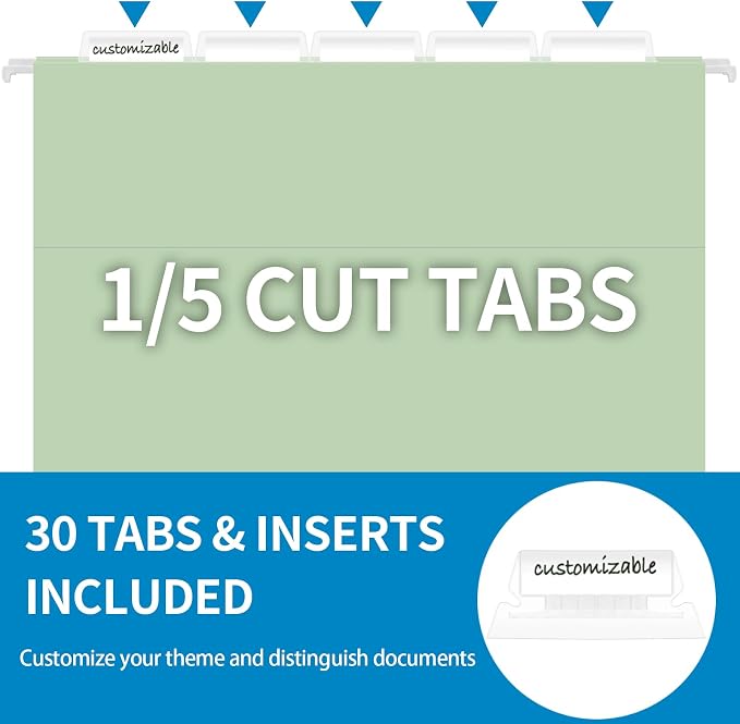 30 Pack Hanging File Folders, Letter Size - Image 2
