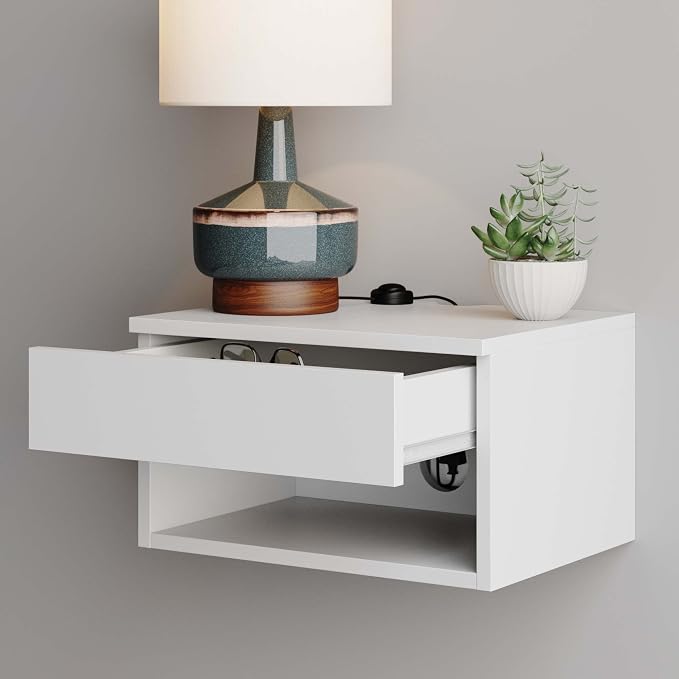 Nathan James Jackson Wall Mounted Floating Bedroom Nightstand - Image 5