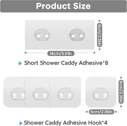 12 Pack Adhesive Replacement, Strong Adhesive Hooks, Waterproof Adhesive Strips - Image 2