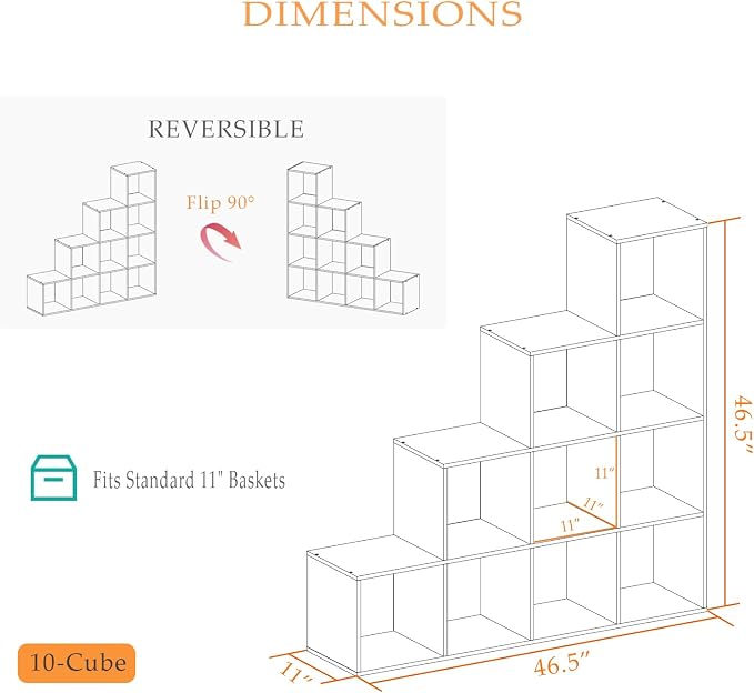Ladder Cube Storage Bookcase - Image 2