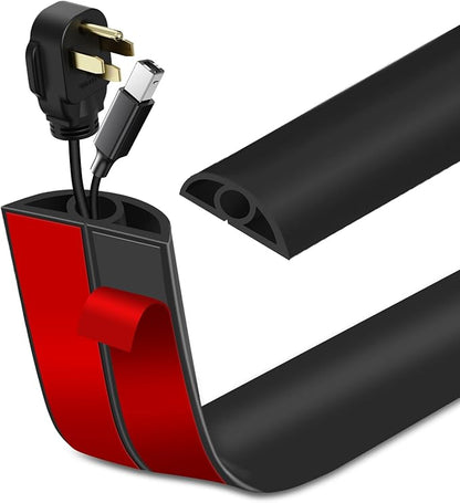 Floor Cord Cover Self Adhesive Cord Hider Floor Extension Cord Covers by LSGCQ