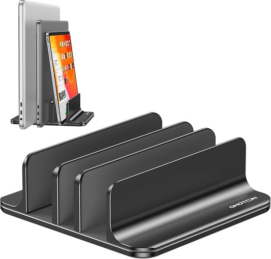 OMOTON Vertical Laptop Stand, Desktop Aluminum Mac Book Stand by OMOTON