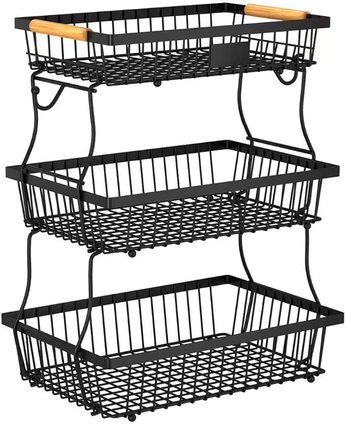 3 Tier Fruit Basket for Kitchen Counter by Unknown
