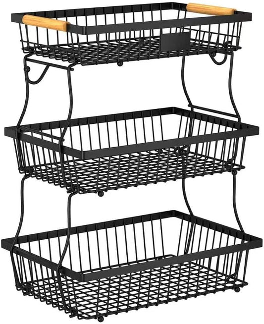 3 Tier Fruit Basket for Kitchen Counter by Unknown