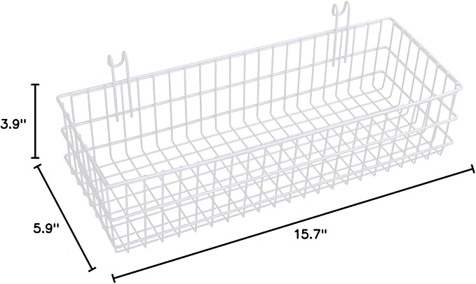 Kaforise Hanging Basket for Wire Wall Grid Panel, Flower Pots Shelf Balcony - Image 7