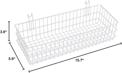 Kaforise Hanging Basket for Wire Wall Grid Panel, Flower Pots Shelf Balcony - Image 7