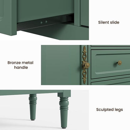 RoyalCraft Buffet Cabinet with Storage, Vintage Sideboard with 2 Doors & 3 - Image 4