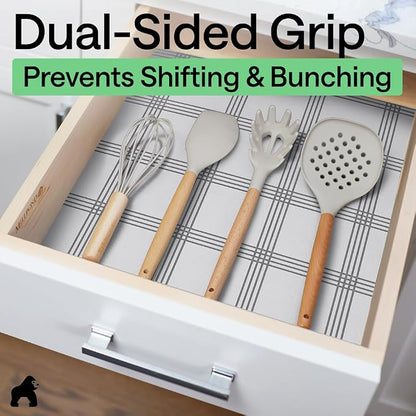 GORILLA GRIP DripGuard Shelf Liner, Non-Adhesive Drawer and Kitchen Cabinet - Image 4