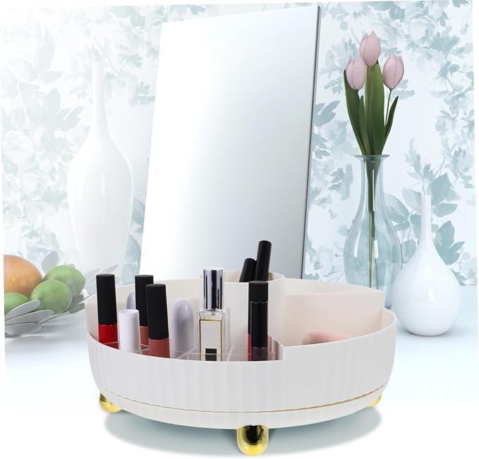 Rotating Makeup Organizer Capacity Elegant Design - Image 5