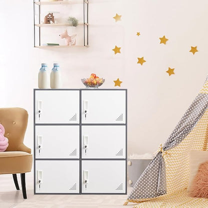 3 Door Metal Locker Steel Storage Cabinet, Office Storage Lockers - Image 9