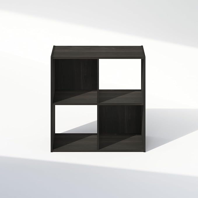 Furinno PELLI Book Shelf, 4-Cube Bookshelf, Cube Storage Organizer Bookcase - Image 4