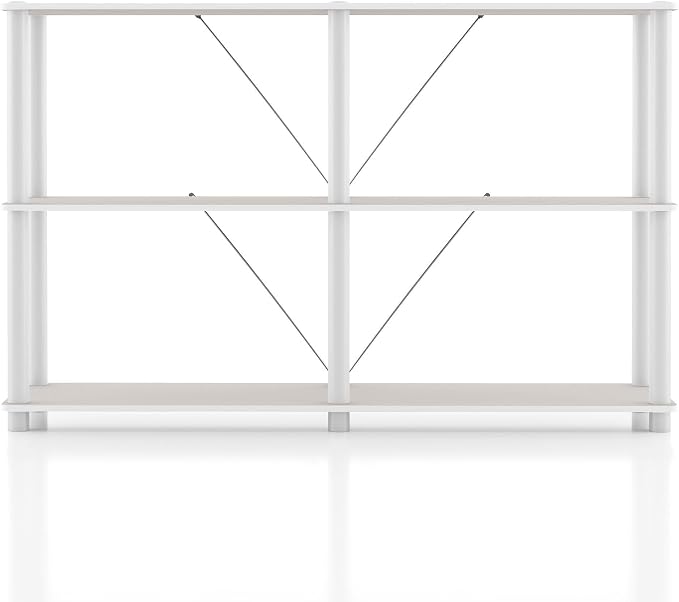 HOMES: INSIDE + OUT Apexa Modern 3-Tier Extra Wide Shelving Units, Collectibles - Image 11