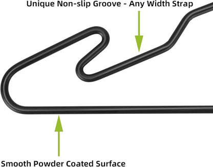 Heavy Duty Metal Hangers with Unique Hook Design Durable & Sturdy Coat Hangers - Image 5