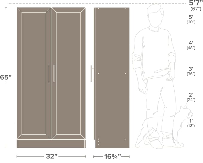 Prepac Elite 65" Tall Storage Cabinet - Image 4