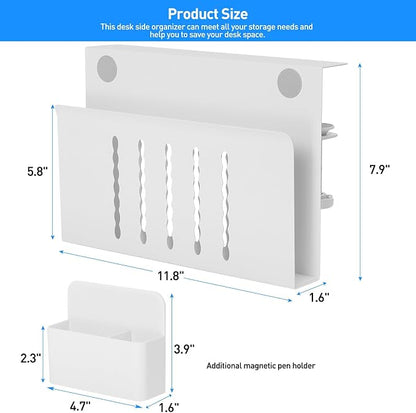 MAXECHO Desk Side Storage, Under Desk Laptop Mount, Table Side Hanging File - Image 5