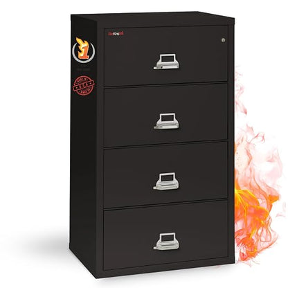 FireKing Lateral 4 Drawer Legal and Letter Fire Safe File Cabinet by FireKing