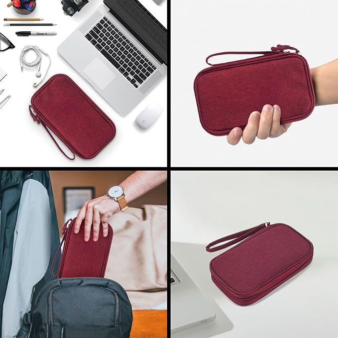 CAAORDKSO Electronic Cord Organizer Travel Case, Travel Cable Organizer Bag - Image 6