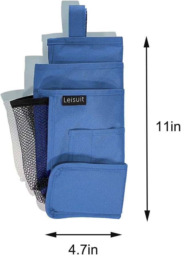 LEISUIT Hanging Storage Bag Bedside Organizer, Bunk Bed Organizer, 7 Pockets - Image 3