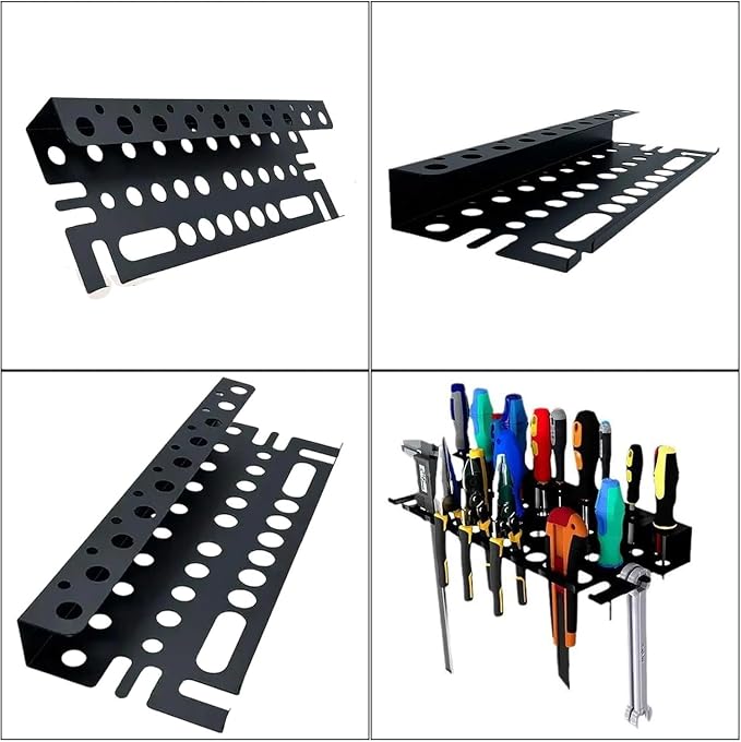 Wall Mount Tool Storage Rack, Screwdriver Organizer - Image 4