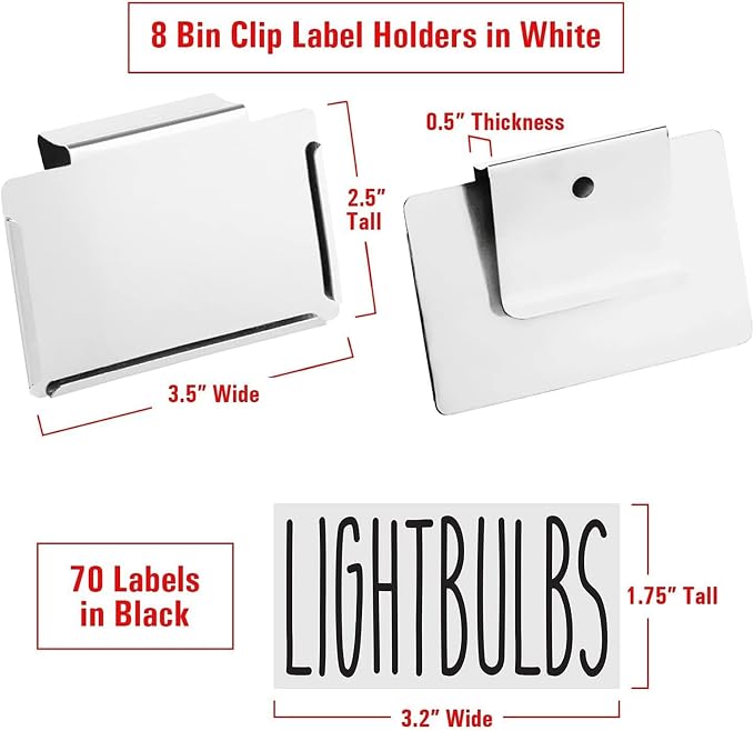 Talented Kitchen Storage Bin Label Holder Set - Image 4