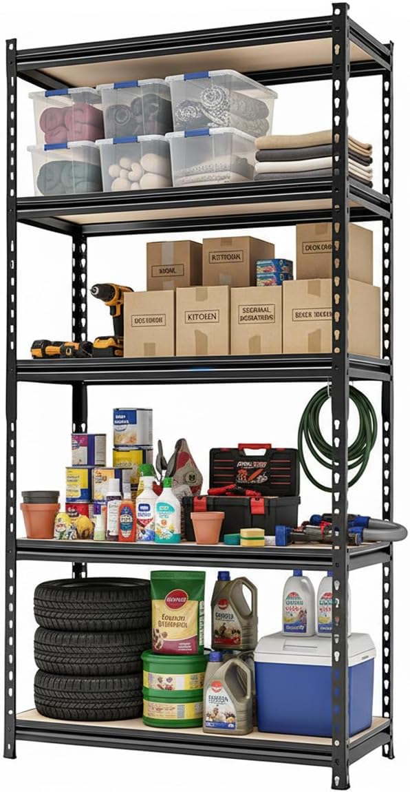 Storage Shelving Unit Heavy Duty Garage Shelves Metal Organizer Utility Rack by DarubtesForanideallife