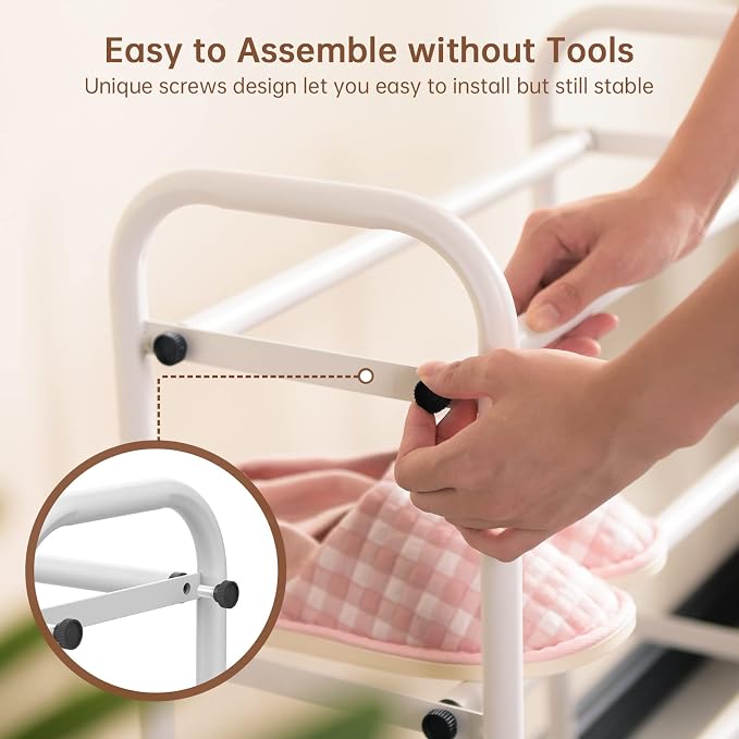 Gonfoam Expandable 2-Tier Shoe Rack - Image 3