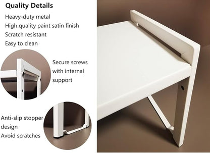 Expandable Cabinet Shelf Organizer 16-26" L Stackable Kitchen Counter Shelf - Image 3