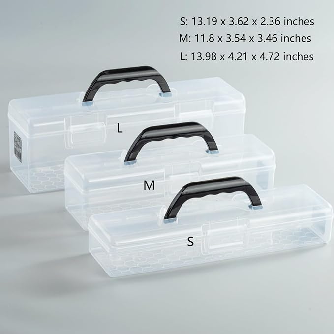 Plastic Storage Container with Lid, Small Storage Bin - Image 7