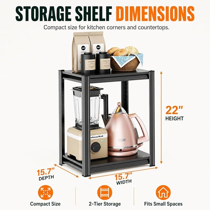 Garage Shelving 2-Tier Metal Storage Shelving Unit, Boltless Adjustable - Image 3