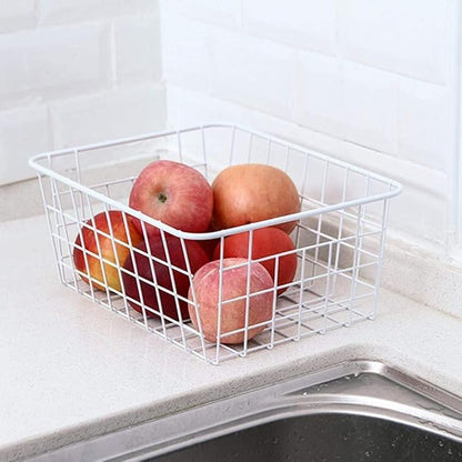 Redrubbit Wire Storage Baskets, Large Farmhouse Metal Freezer Basket Storage - Image 2