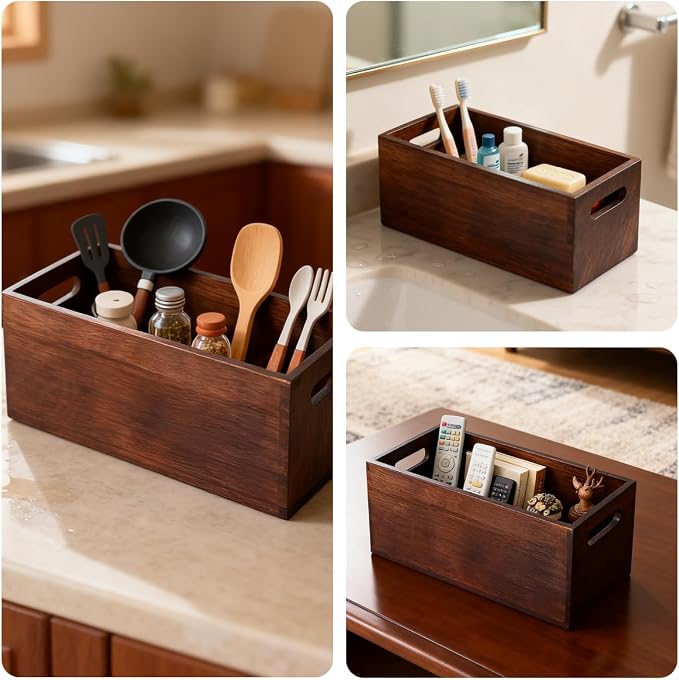 Set of 2 Nesting Wooden Storage Crates - Image 5
