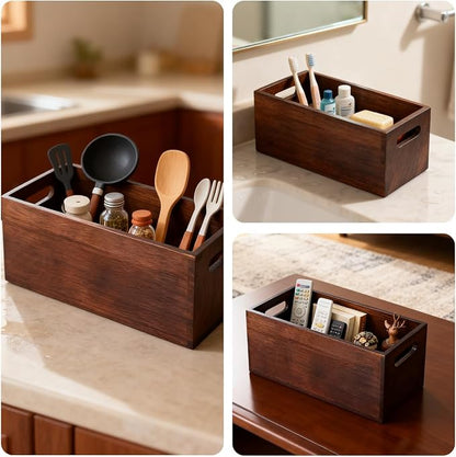 Set of 2 Nesting Wooden Storage Crates - Image 5