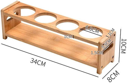 TOPINCN Rack Organizer, Storage Holder Seasoning Storage 4 Holes Shelf - Image 3