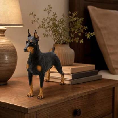 Comfy Hour 7" Doberman Dog Figurine, Realistic Lifelike Animal Statue, Standing - Image 3