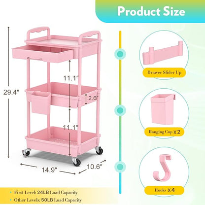 SUNALLY Makeup Cart Organizer - Image 2
