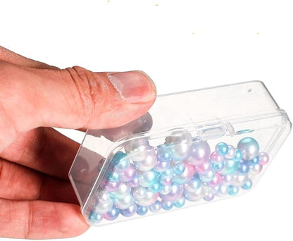 Jetec 18 Pieces Mini Plastic Clear Beads Storage Containers Box - Image 7