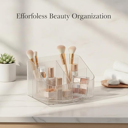 Rotating Acrylic Storage Box, 360-Degree Vanity Organizer - Image 2