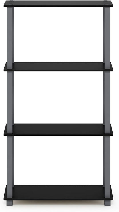 Furinno TURN-S-TUBE Storage Shelves, 4-Tier Book Shelf, Corner Shelf, Toolless - Image 6