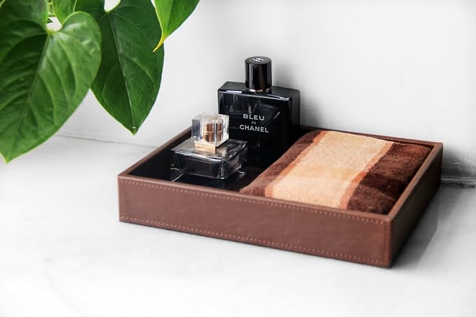 HofferRuffer Decorative Vanity Tray, Desktop Storage Organizer, Catchall Tray - Image 5