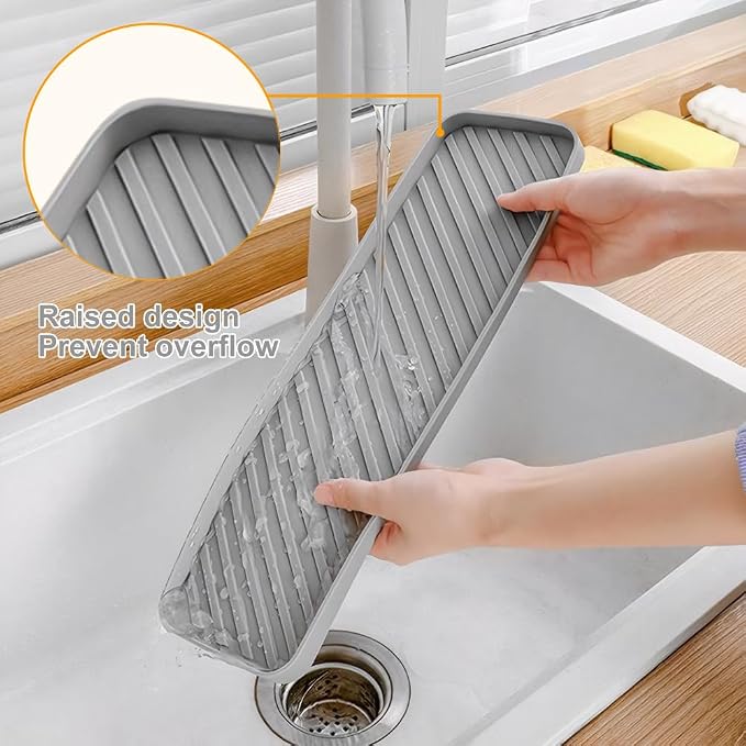 Silicone Organizer Tray for Kitchen Sinks and Bathrooms. Dishwasher-Safe - Image 6