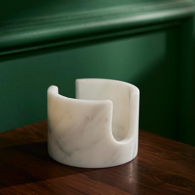 Natural Carrara White Marble Sponge Holder - Image 3