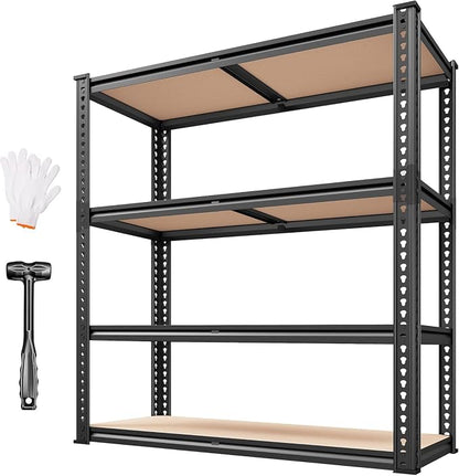 REIBII 40" W Garage Shelving 2000LBS Storage Shelves Adjustable Metal Shelving - Image 7