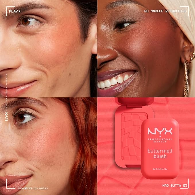 NYX PROFESSIONAL MAKEUP Buttermelt Powder Blush, Fade and Transfer-Resistant - Image 6
